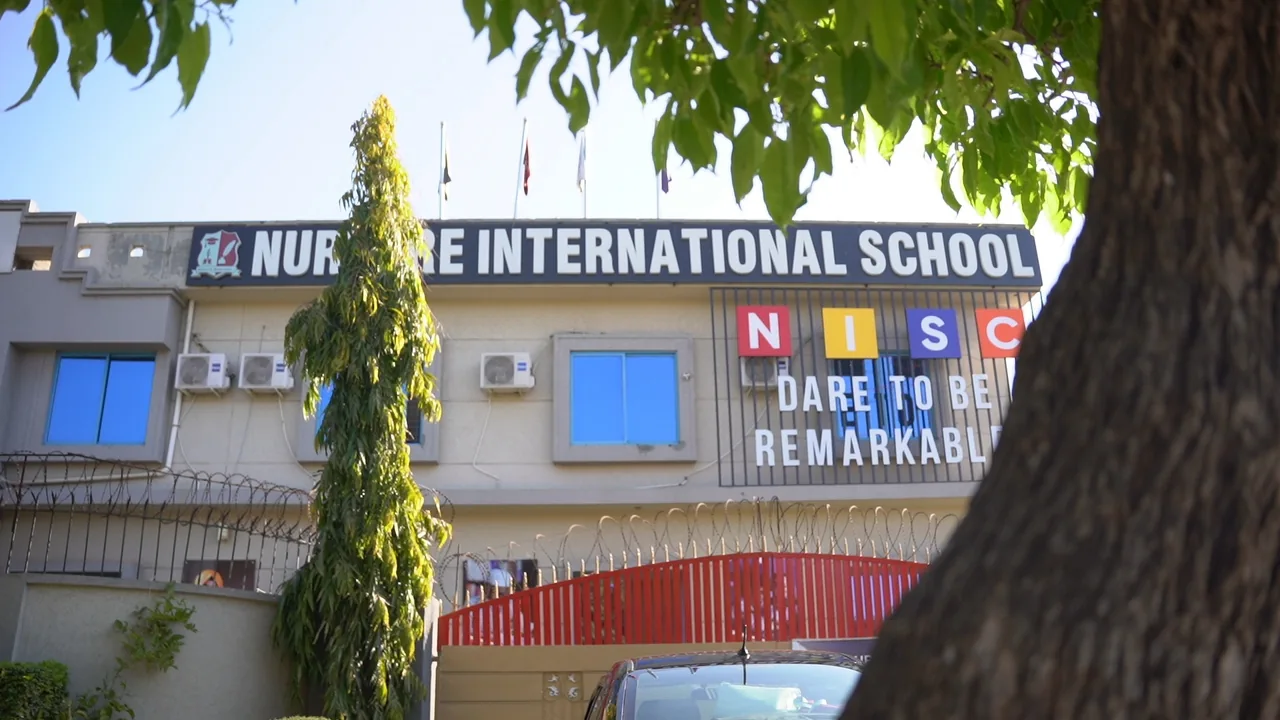 Wide exterior view of the Nurture International School building